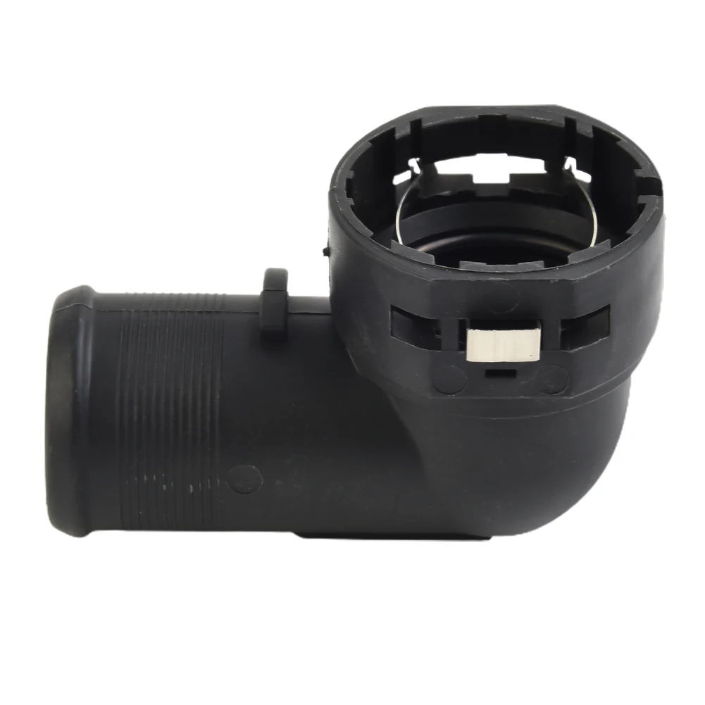 

1pc Lower Radiator Hose Connector Black Plastic For Hyundai For Kia 14-19 1.6L2.0L/2.4L 254851J000 Car Accessories