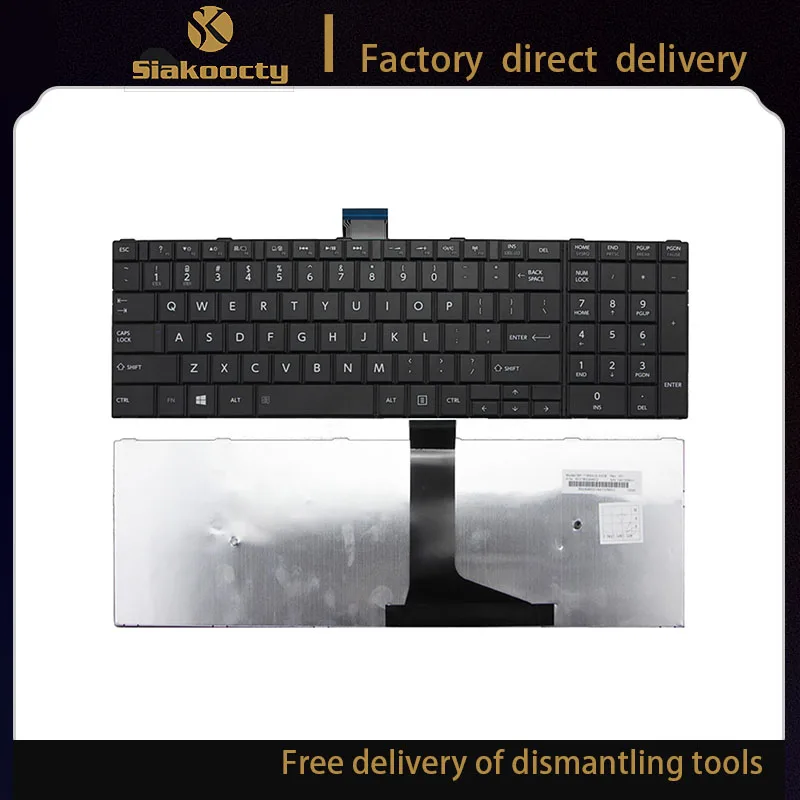 Siakoocty Новинка для Toshiba Satellite C50-B C55-B C55-B5246 C55-B5200 черная клавиатура ноутбука OEM -