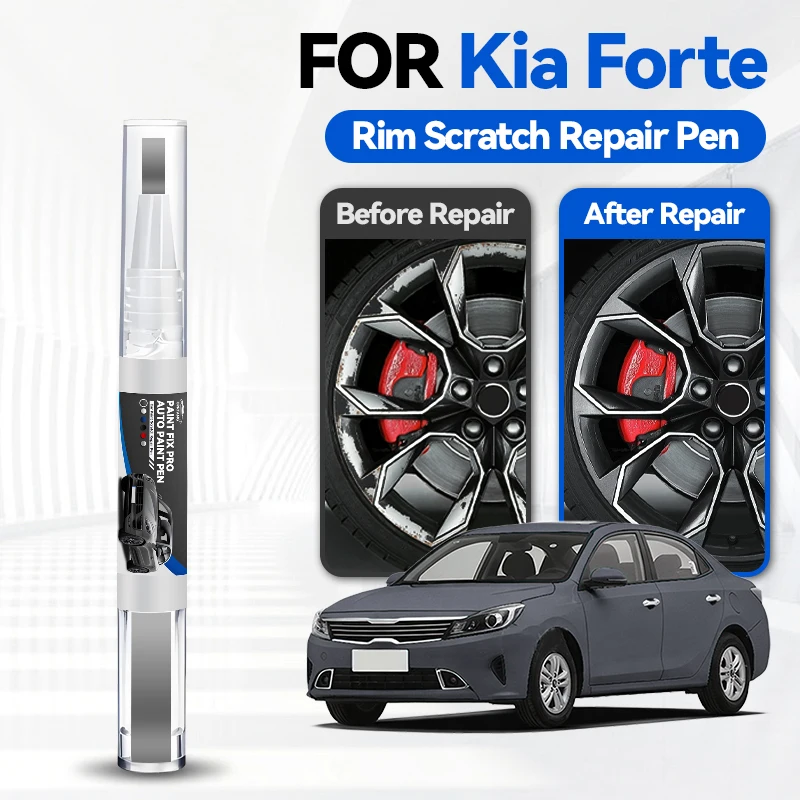 Фото Ручка-корректор для ремонта лакокрасочного покрытия KIA Forte 2008-2025 (TD, YD, BD) – средство для удаления царапин, аксессуар для самостоятельного ремонта автомобиля, цвета: черный, белый, серый №1