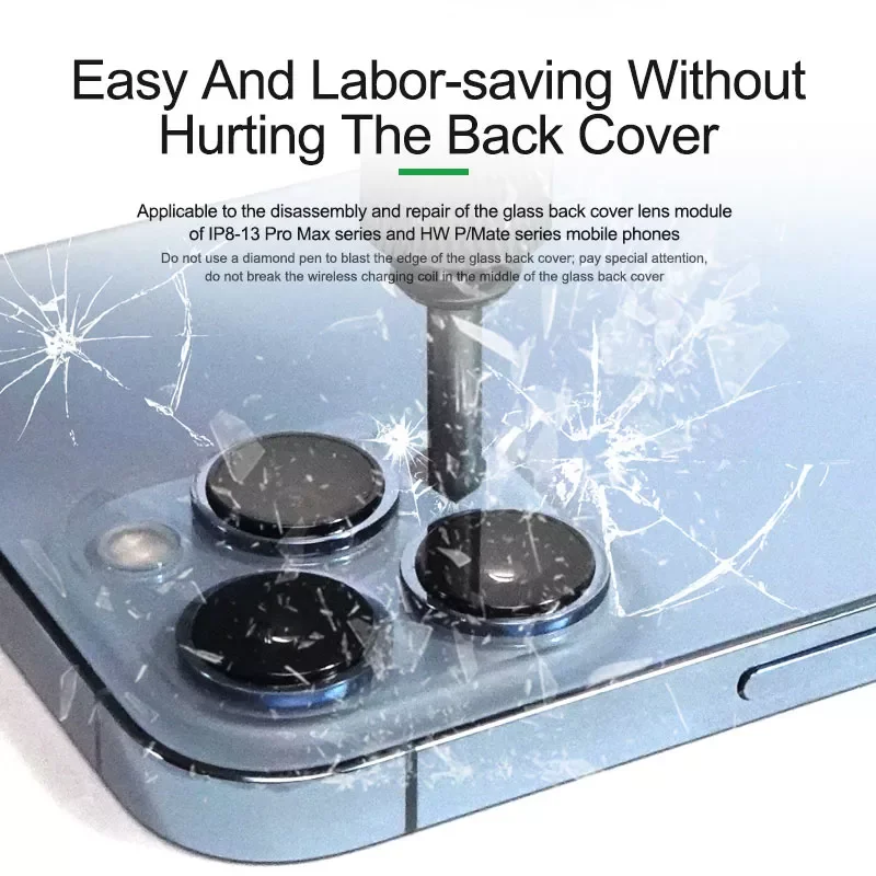 

Зеркальная ручка, ручка для разрушения трещин, задняя крышка камеры, стеклянный объектив для IPhone 8 13 Pro, инструменты для ремонта