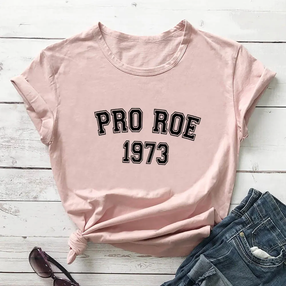 Фото Рубашка Pro Choice My Body My Choice, рубашка 100%, Женская забавная Летняя Повседневная рубашка с коротким рукавом, футболка-активист №5