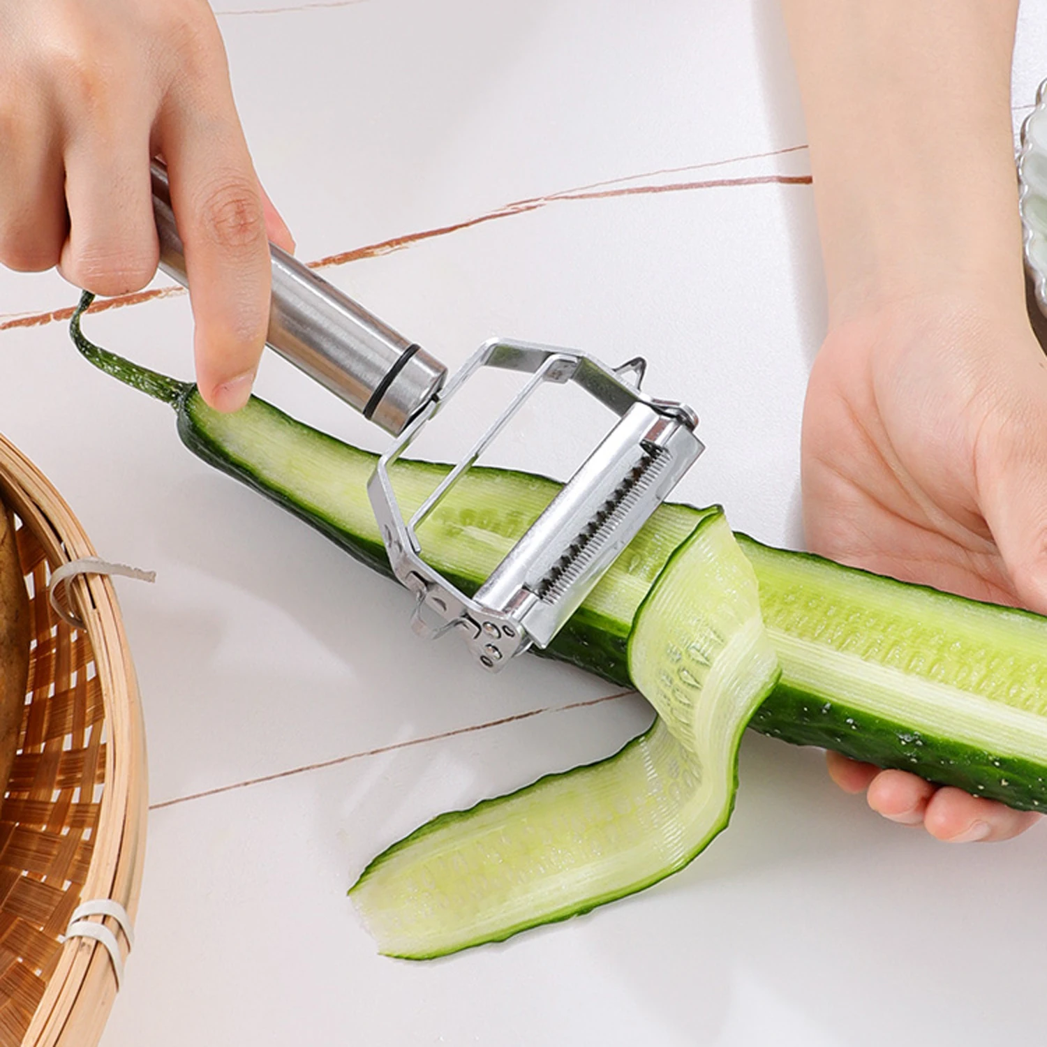 Многофункциональная Овощечистка из нержавеющей стали терка для картофеля