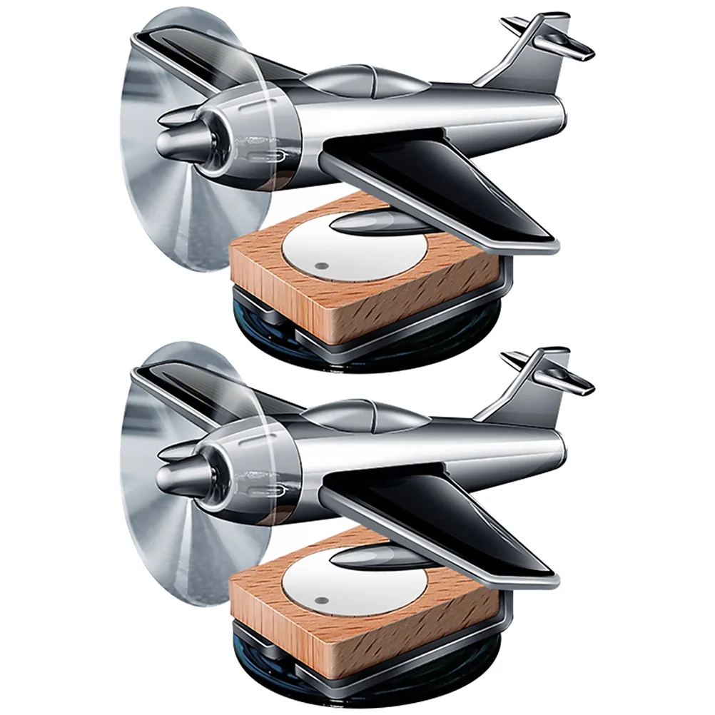 

Dashboard Aromatherapy Ornament Airplane Car Decor Solar Diffuser Air Helicopter Rotate Energy Auto Freshener Rotating