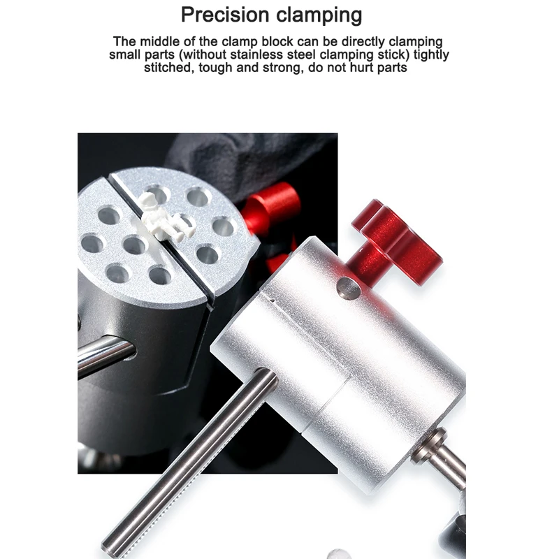 Ручные прецизионные тиски Mini AT-HV военная модель Gundam 360° ° Универсальные