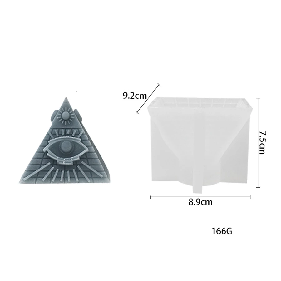 1 Шт. Силиконовая Форма Для Изготовления Свечей В Форме Пирамиды Восковой Смолы