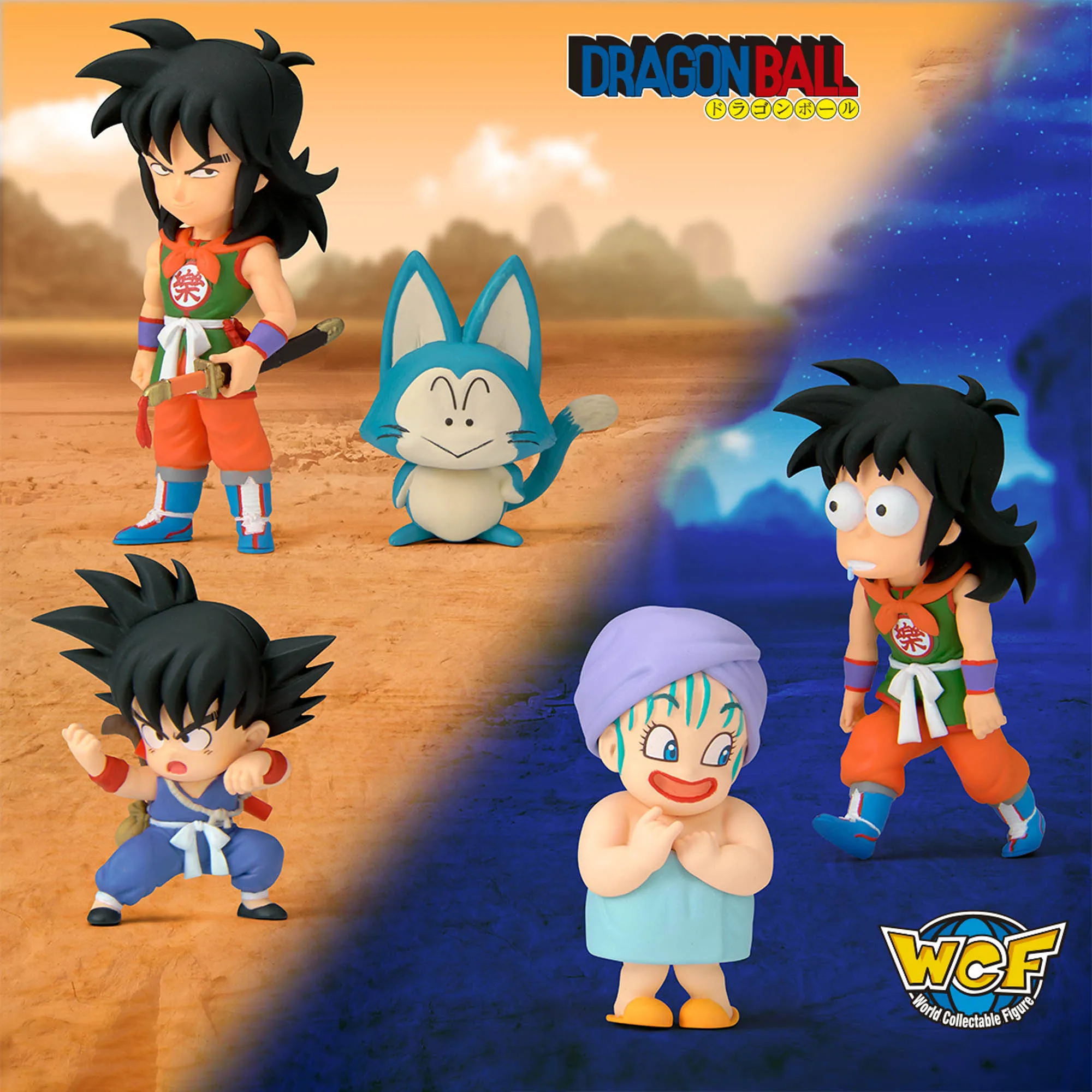 Фото Оригинальная коллекционная фигурка Banpresto WCF Dragon Ball: Детская эра – Ямча, Пуар, Сон Гоку, Улун (как Бульма), Ямча. Аниме-фигурка. №2