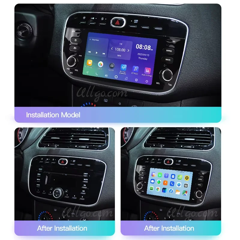 Автомобильное радио Android с GPS для Fiat Grande Punto Evo Linea авторадио Navigatore 1дн