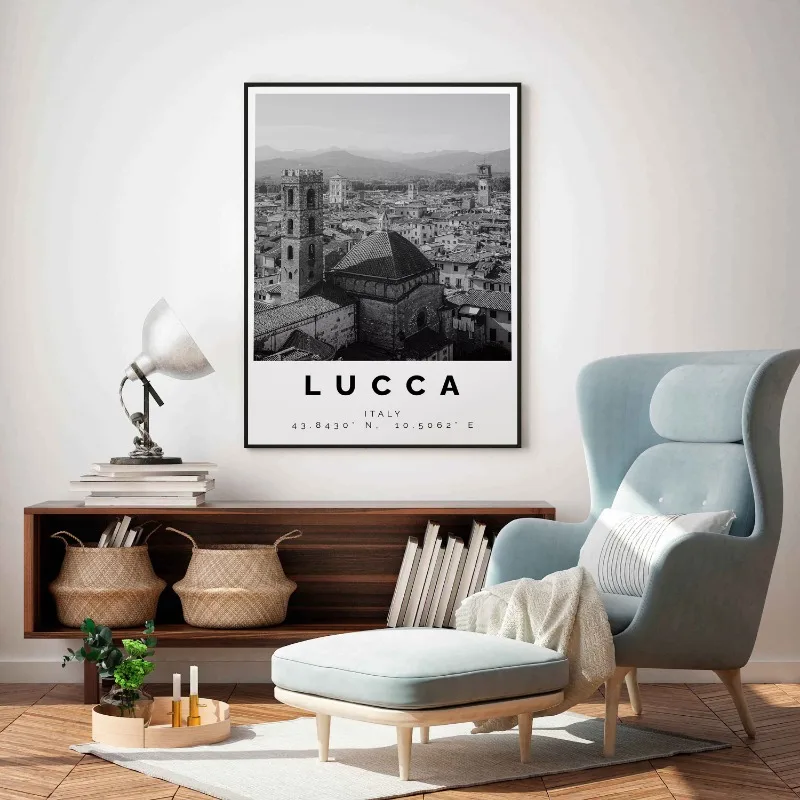 Винтажный итальянский городской пейзаж холст художественный принт вневременной