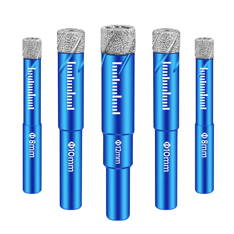 

5/6/8/10/12/14/16mm Round Handle Dry Vacuum Brazed Diamond Drilling Hole Saw Dry Drill Bit for Granite Ceramic Marble Drill Bits
