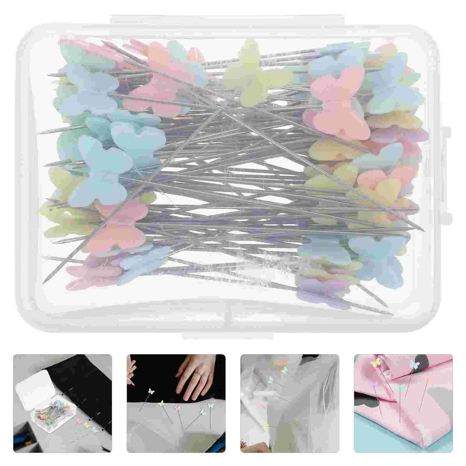 

100 Pcs Sewing Locating Needle Unique Pin Needles Scalp Decorative For Dress Maker Steel Wire Position