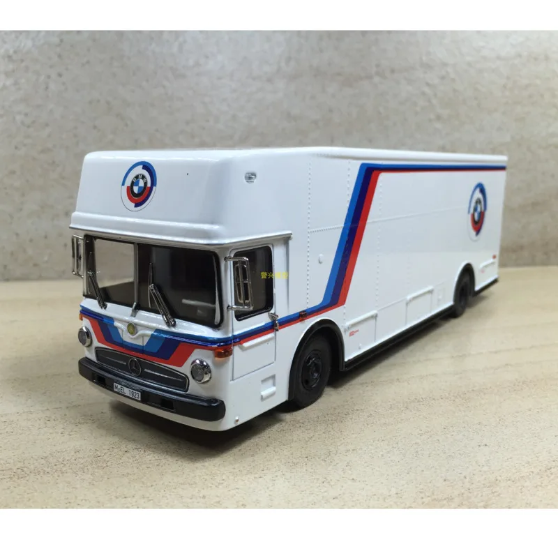 

Schuco 1:43 BENZ O317 truck van BMWs racing transporter alloy car model collection ornament gift