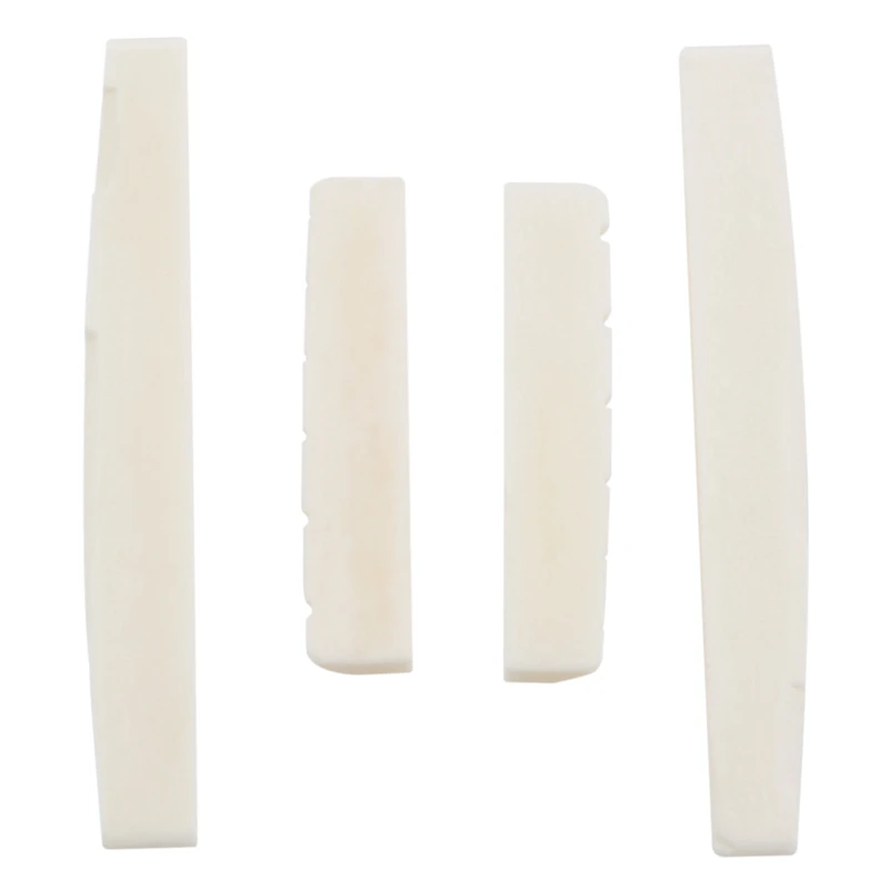 

40 Sets Of 80Pcs 6 String Acoustic Guitar Bone Bridge Saddle And Nut Made Of Real Bone