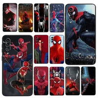hero spiderman marvel for samsung galaxy a73 a72 a71 a70 a53 a52 a51 a50 a42 a41 a40 a33 a32 a31 a30 a30s 5g 4g black phone case