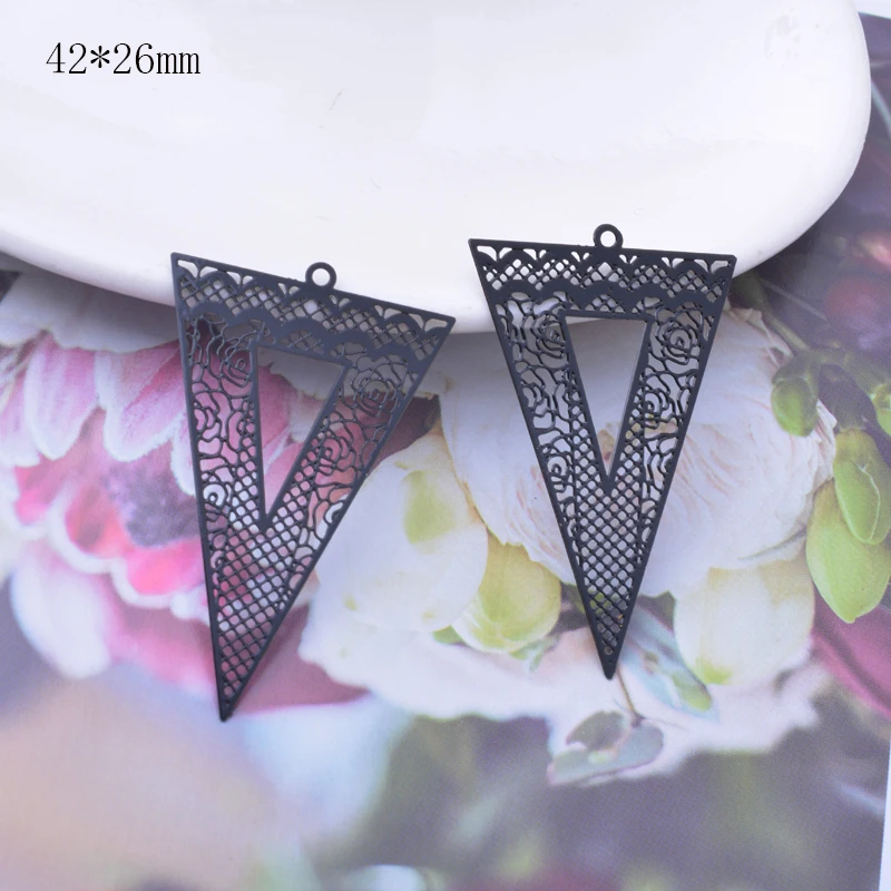 6 шт латунные круглые серьги-подвески |