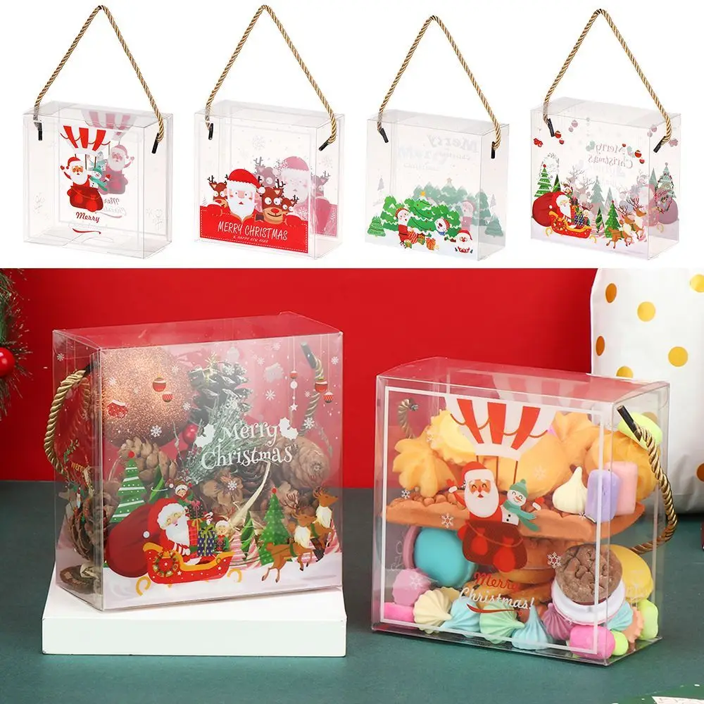 Packaging Box Portable Biscuit Box Transparent Pvc Gift Box Nougat Candy Box