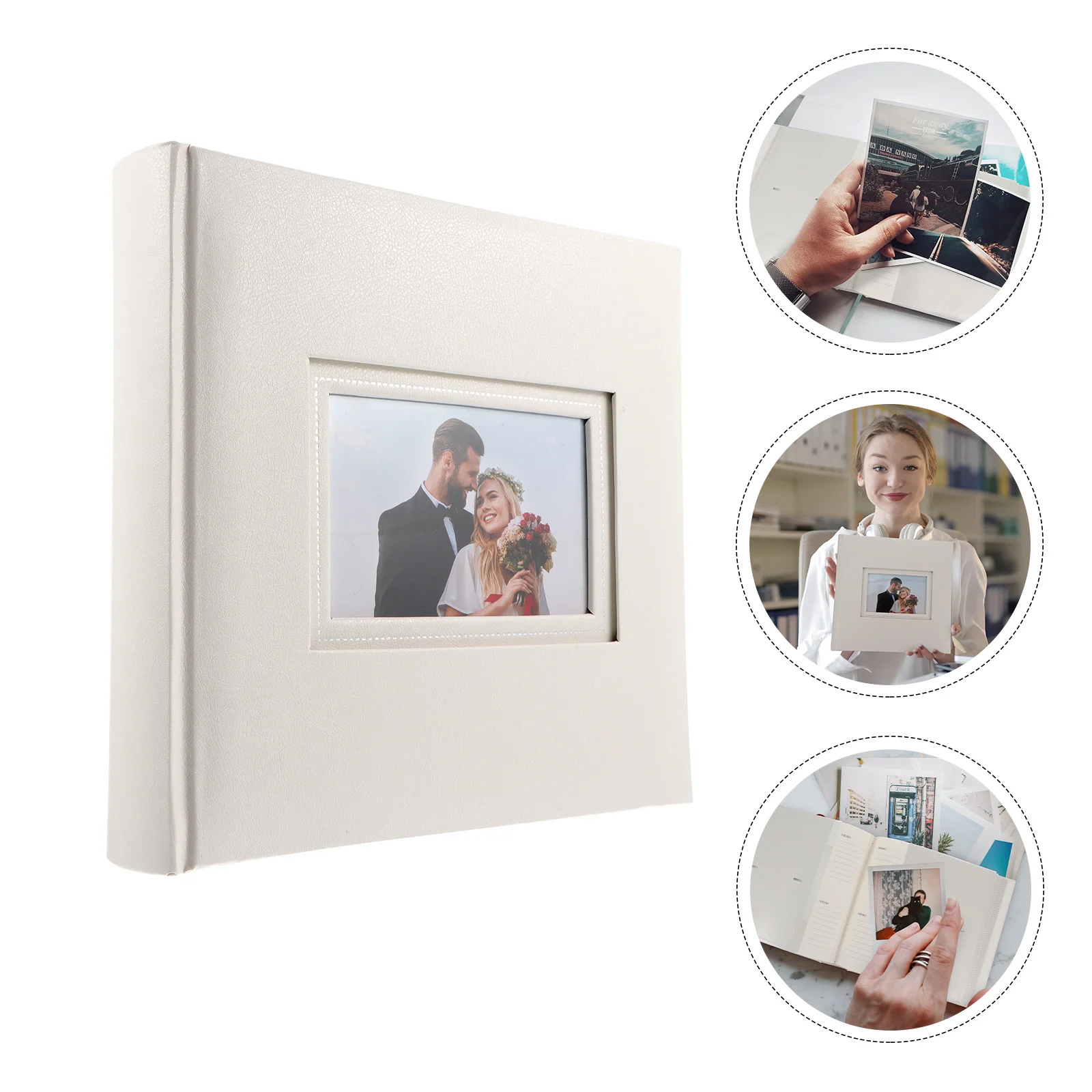 

Photo Album 200 Pockets Photos Souvenir Wedding Albums Picture Holder Book Memo