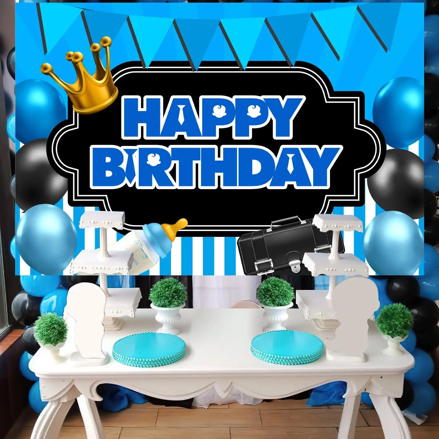 Фон для фотографирования с изображением босса Болельщицы на день рождения