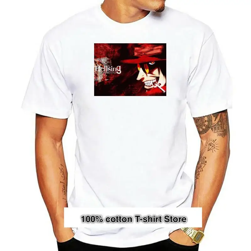 

Camiseta de Anime Hellsing Alucard, ropa de talla grande, nuevo diseño de moda