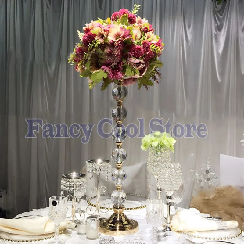 

63cm Tall Wedding Flower Stand Crystal Table Centerpiece Party Props