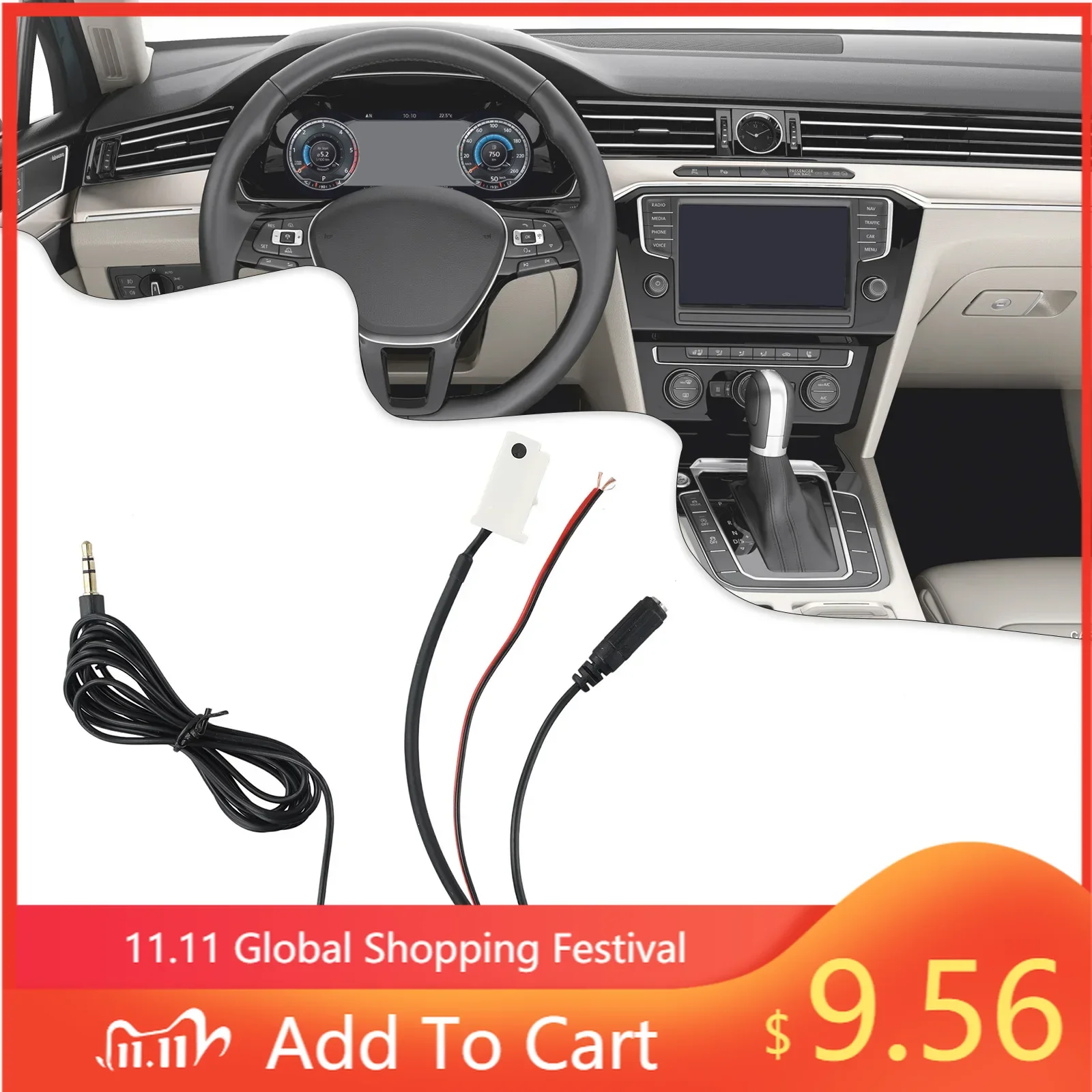 Автомобильный беспроводной Bluetooth-модуль Biurlink AUX-in аудио MP3 музыкальный адаптер