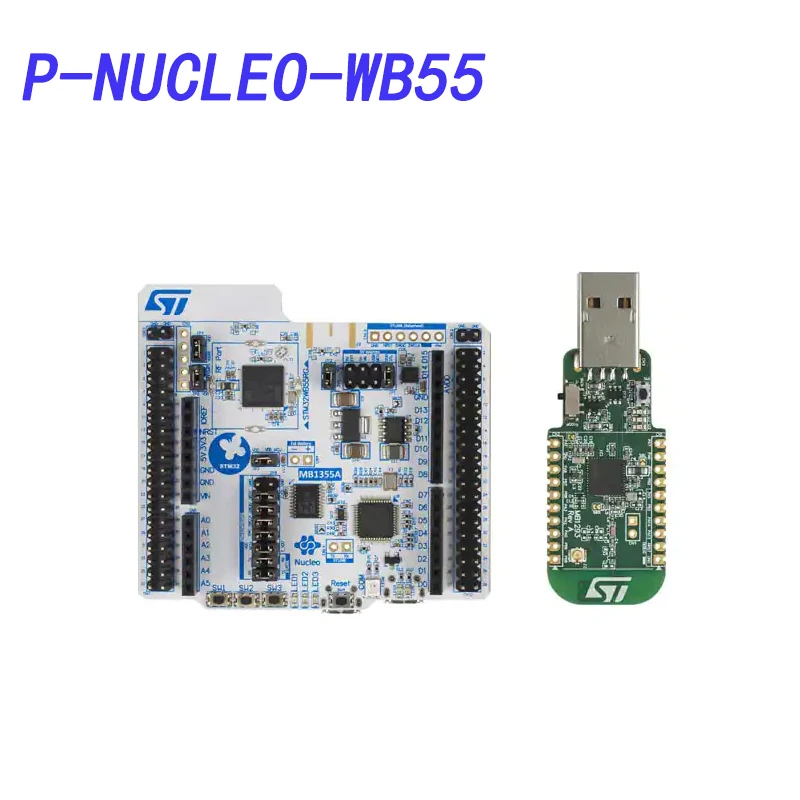 

P-NUCLEO-WB55 - STM32WB55 трансивер; Bluetooth®5 2,4 GHz оценочная плата