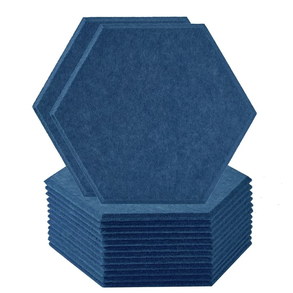 

12pcs Acoustic Wall Panel Absorption Soundproofing Wall Stickers Home Studio Noise Insulation Deco Door/Bedroom Sound-Absorbing