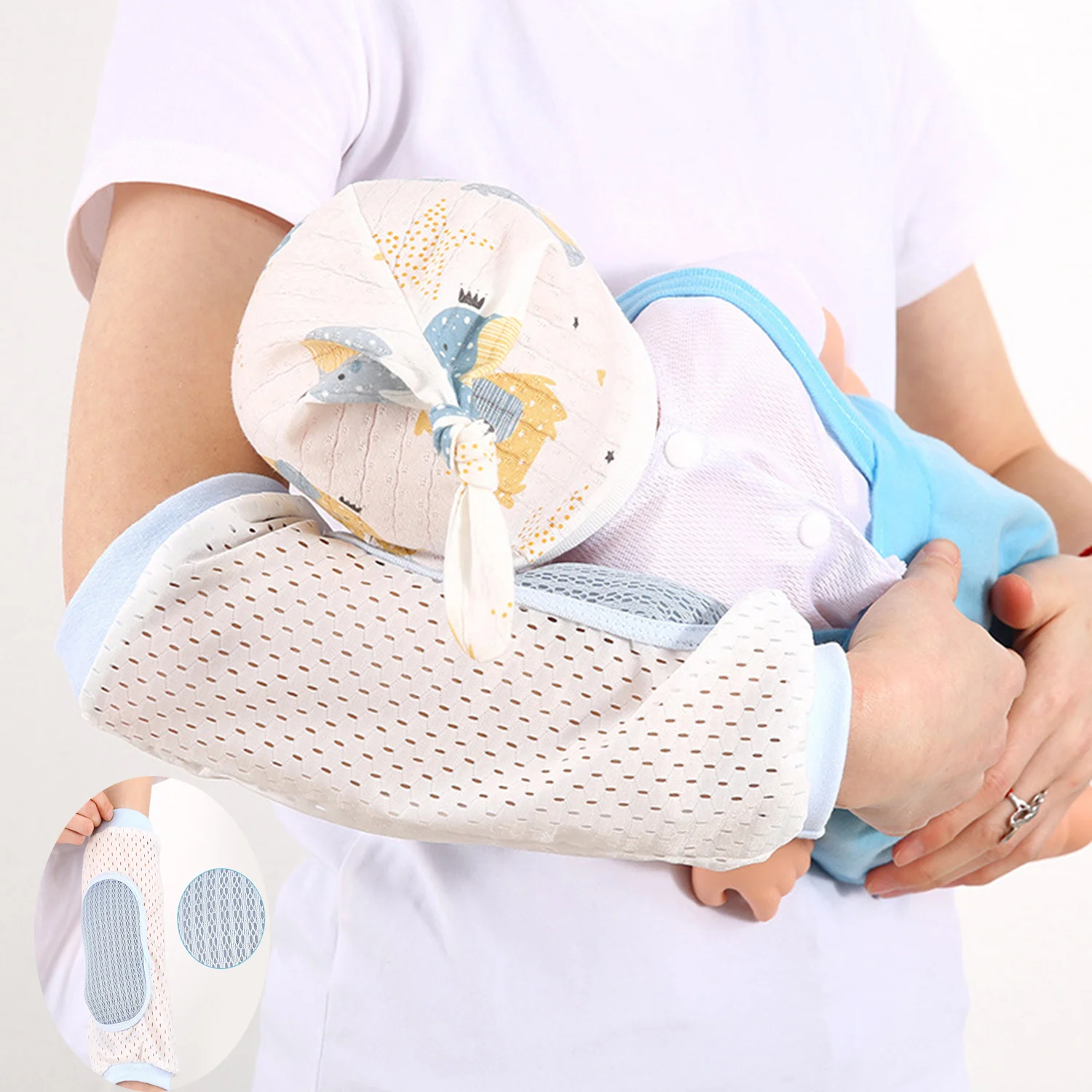 

New Baby Pillow Summer Breastfeeding Pillow Ice Sleeve Pillow Holding Baby Arm Cover Breathable Cushion Pad Feeding Sleeve