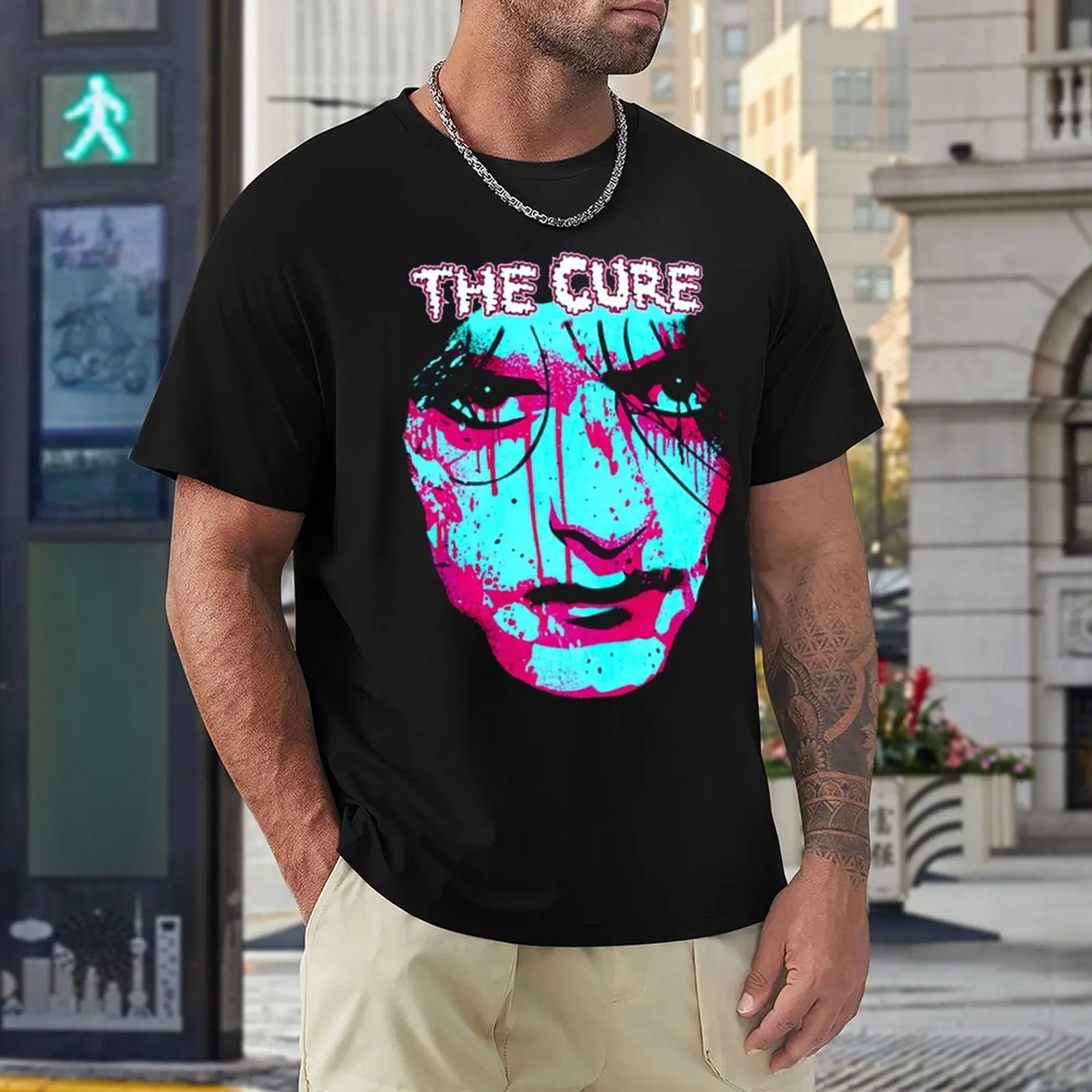 

The Cure Robert Smith 29 Top Tee Premium T-shirt Harajuku Campaign Funny Joke Leisure USA Size