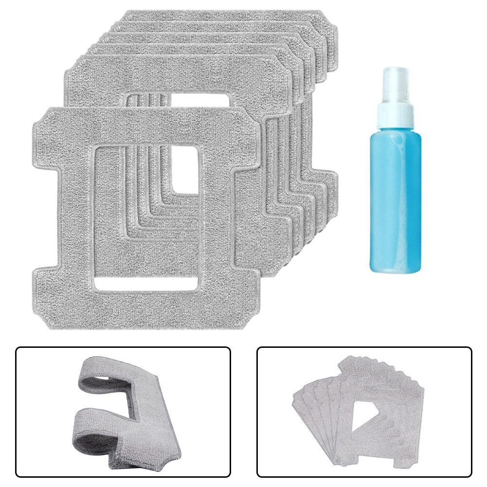 Набор из 6 чистящих подушечек для Ecovacs Winbot W1 Pro W2 моющиеся салфетки микрофибры