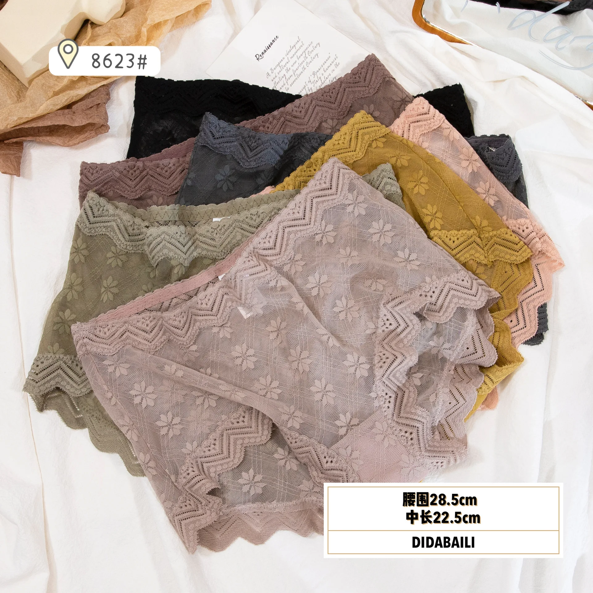 

New Women's Underwear Sexy Lace Panties Fashion Invisible Comfort Floral Briefs mid Waist Seamless Underpants Female Lingerie