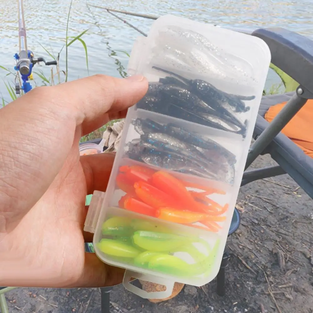 

50 шт./кор. Мягкая приманка, прочная мягкая яркая высокопрочная рыболовная приманка для ловли рыбы, искусственная приманка, рыболовная прима...