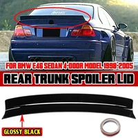 new car rear trunk spoiler lip boot wing lip for bmw e46 sedan 4 door model 1998 2005 tail rear spoiler wing rear lip spoiler