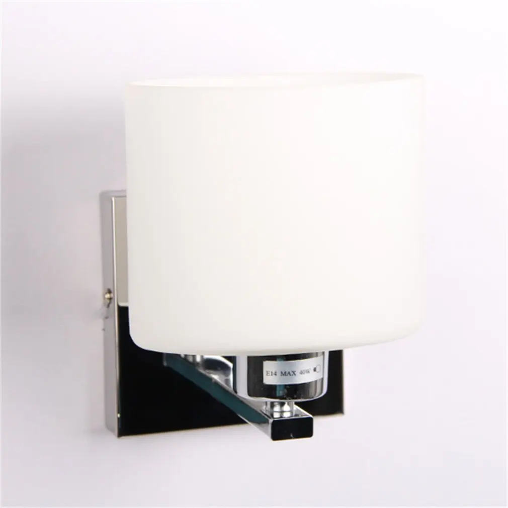 

Modern Wall Light Glass Shape Chrome Lamp Sconce Lighting Corridor Living