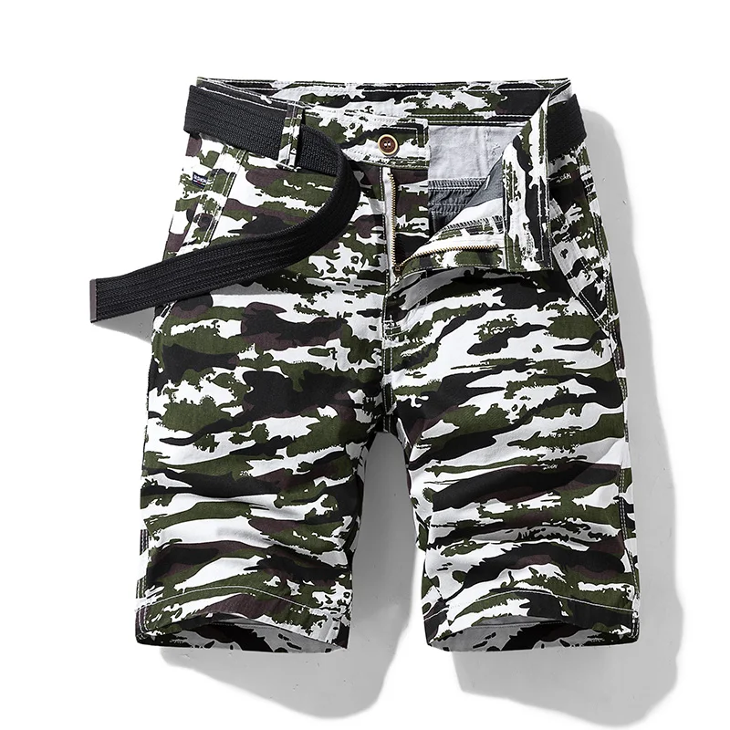 Men's Shorts 2022 Fashion Plaid Beach Shorts Men's Casual Camo Camo Shorts Military Shorts Men's Cargo Pants