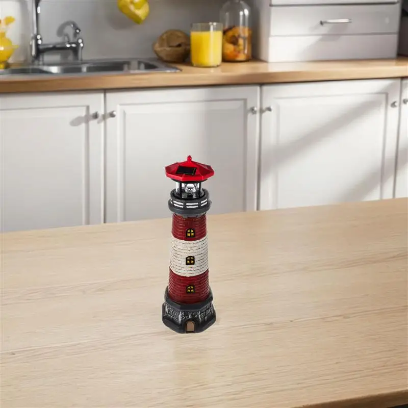 Статуя маяка на солнечной энергии украшение для сада водонепроницаемая фигурка