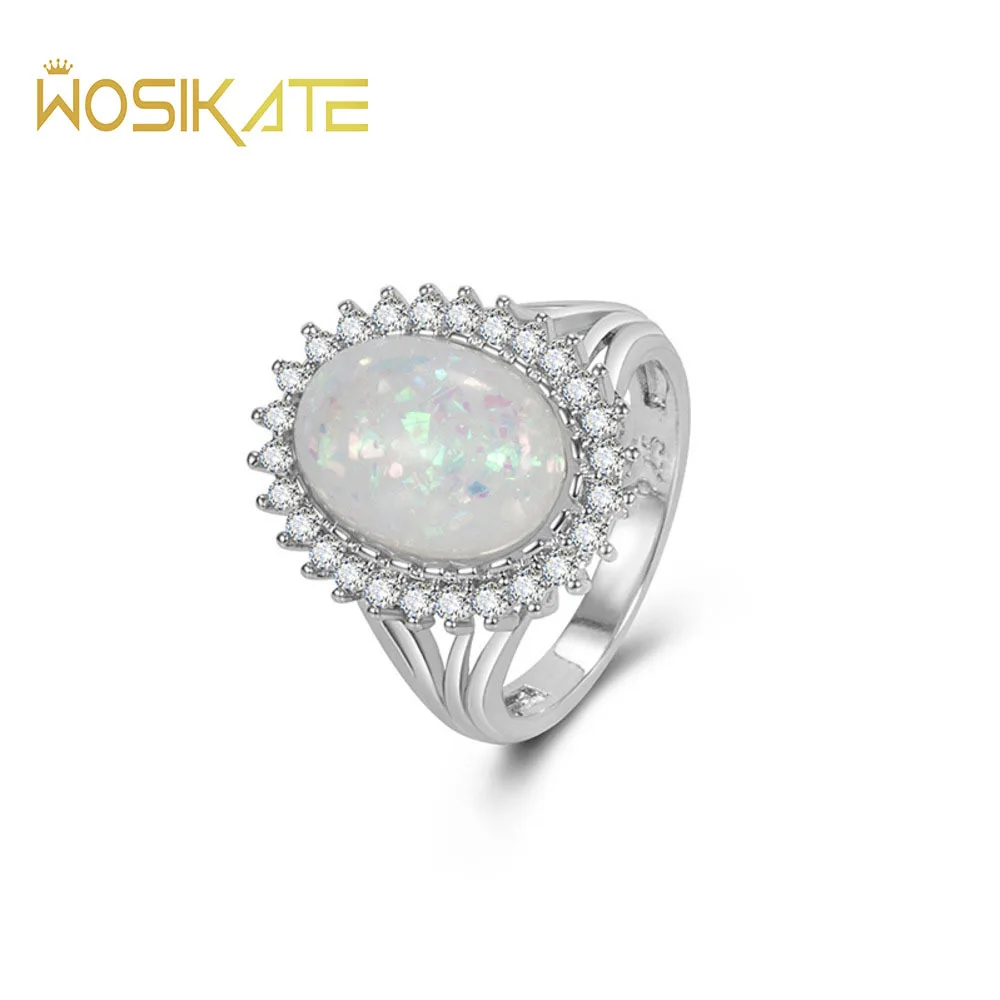 

Женское Винтажное кольцо из серебра 925 пробы с овальным опалом