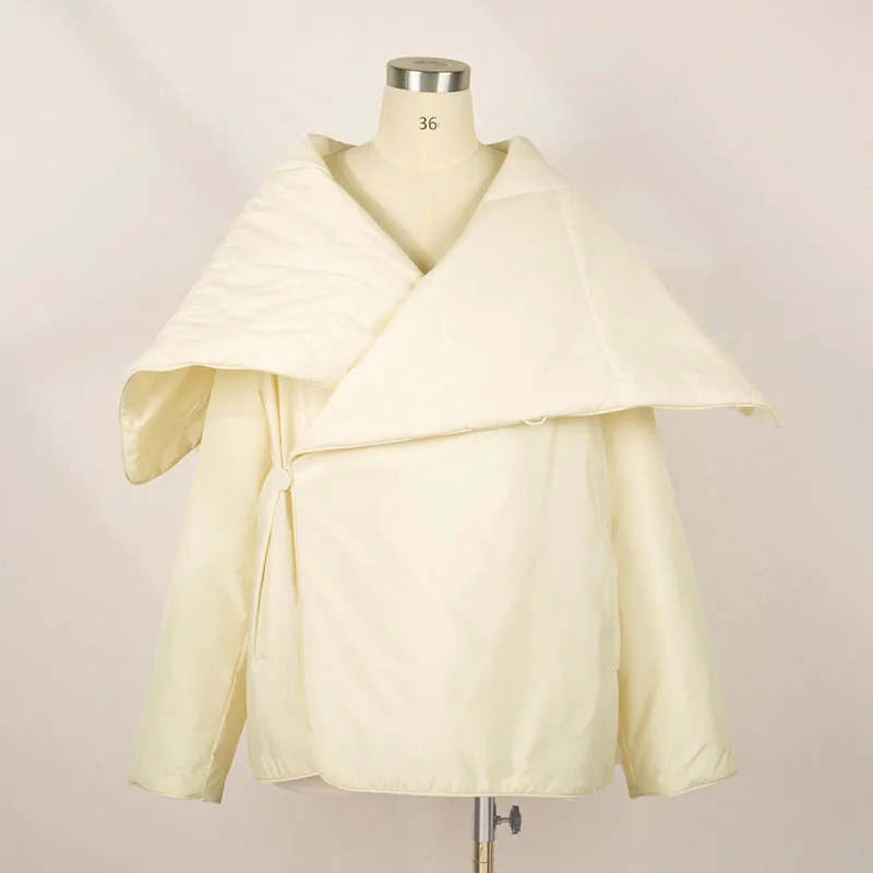 Женская одежда y2k осенняя и зимняя простая свободная хлопковая куртка с большим