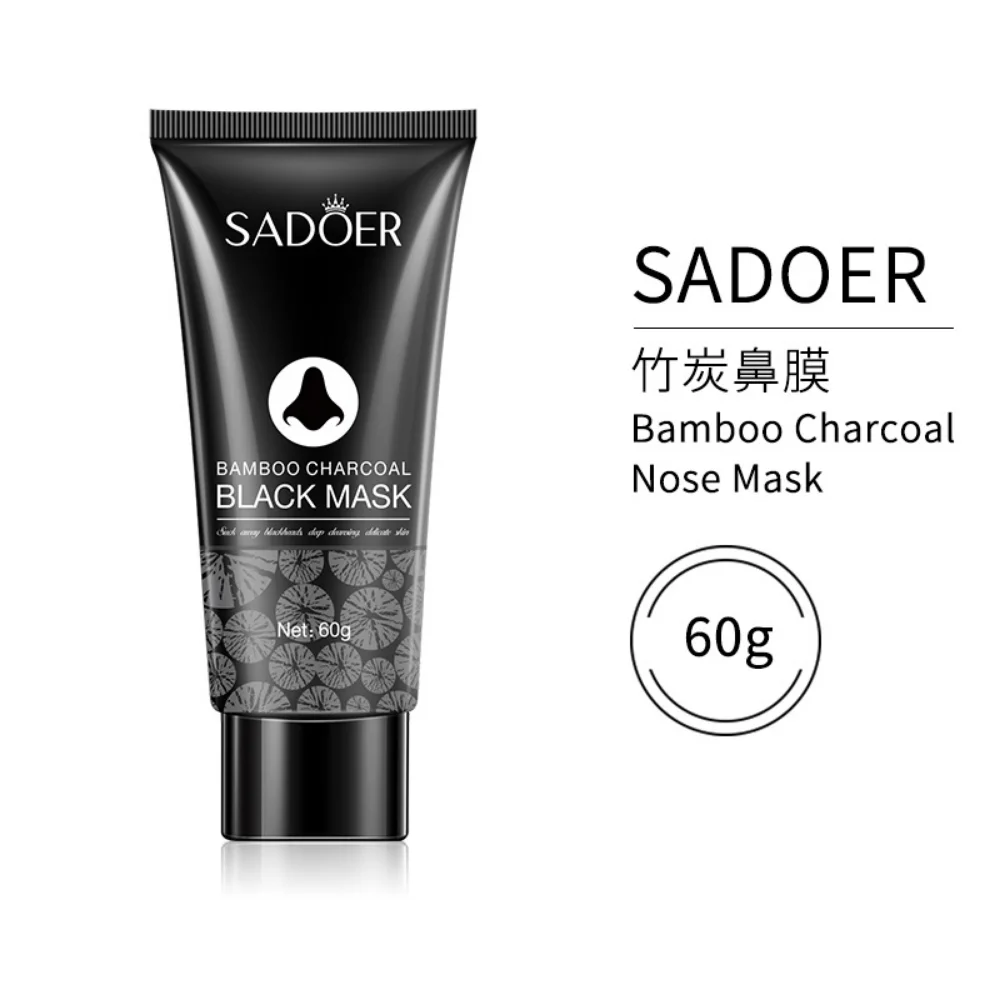 

Bamboo Charcoal Mask 60g Remove Blackhead Deep Cleansing Pores Black Strip Mask Peeling Acne-Treatment Facial Skin Care Product