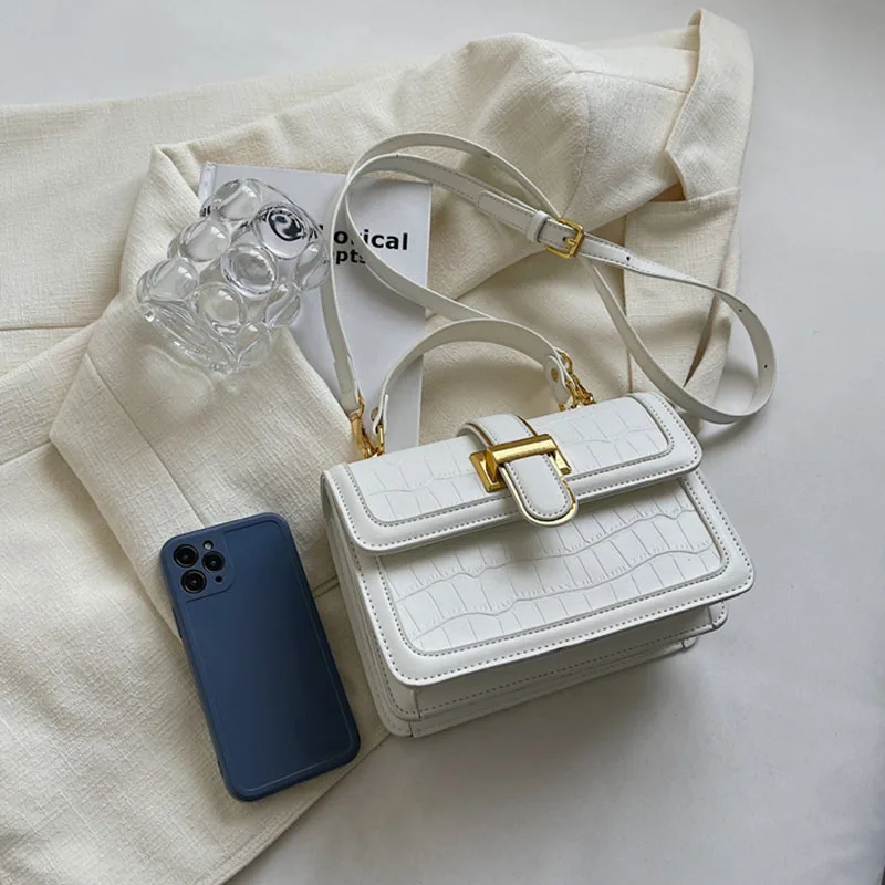 Luxury Women's Handbags Korean Version of the Fashionable and Versatile Crossbody Bag 2022 Solid Color Small Square Bag