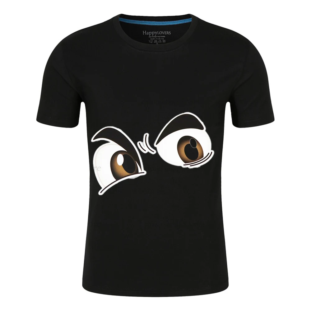

New summer eye picture men's 100% cotton T-shirt, cool short sleeves, casual top, high quality, b-030