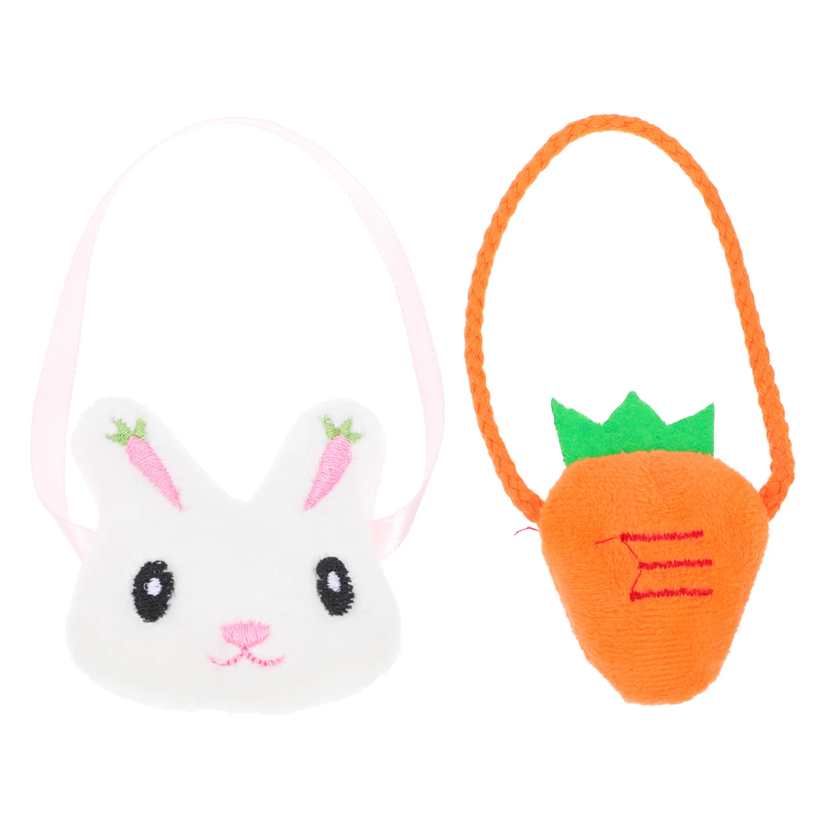 

2pcs Easter Party Adorns Decorative Messengers Bags for Easter Doll Decors