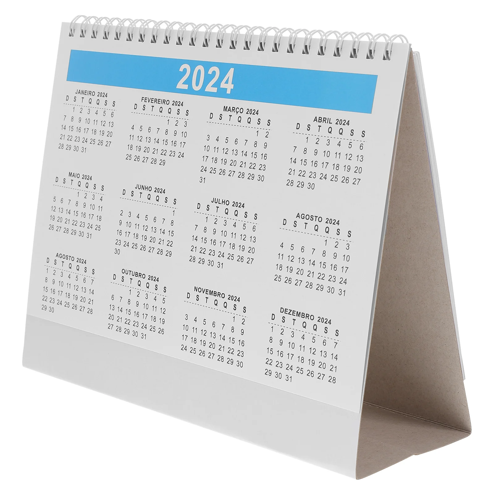 

Calendar Table 2024 Creative Decor Turn The Page Convenient Desktop Calendar Paper Cute Desk Tabletop