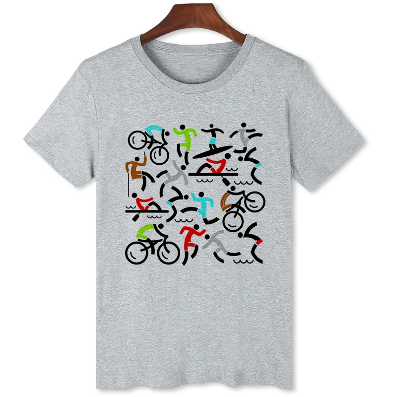 Спортивная футболка с рисунком оригинальные брендовые летние топы повседневная