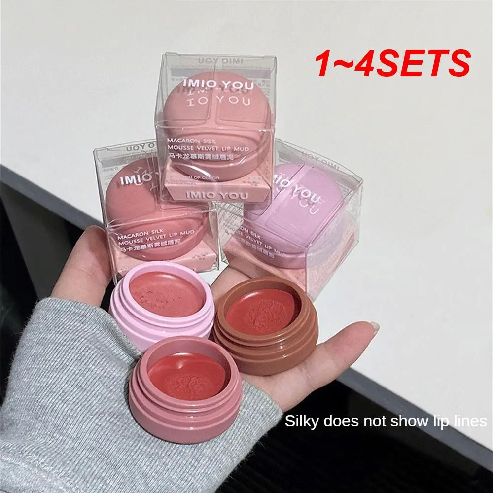 1-4 набора матовая и шелковистая помада для макияжа