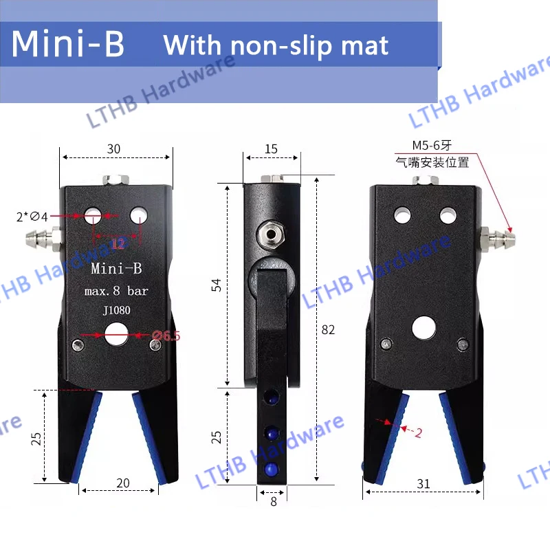 Пневматический зажим для робота MINI A