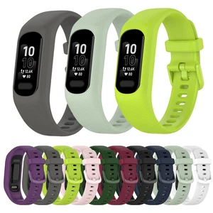 eiEuuk Silicone Watch Band for Garmin Vivosmart 5 Bracelet Strap Sport Replacement Wristband