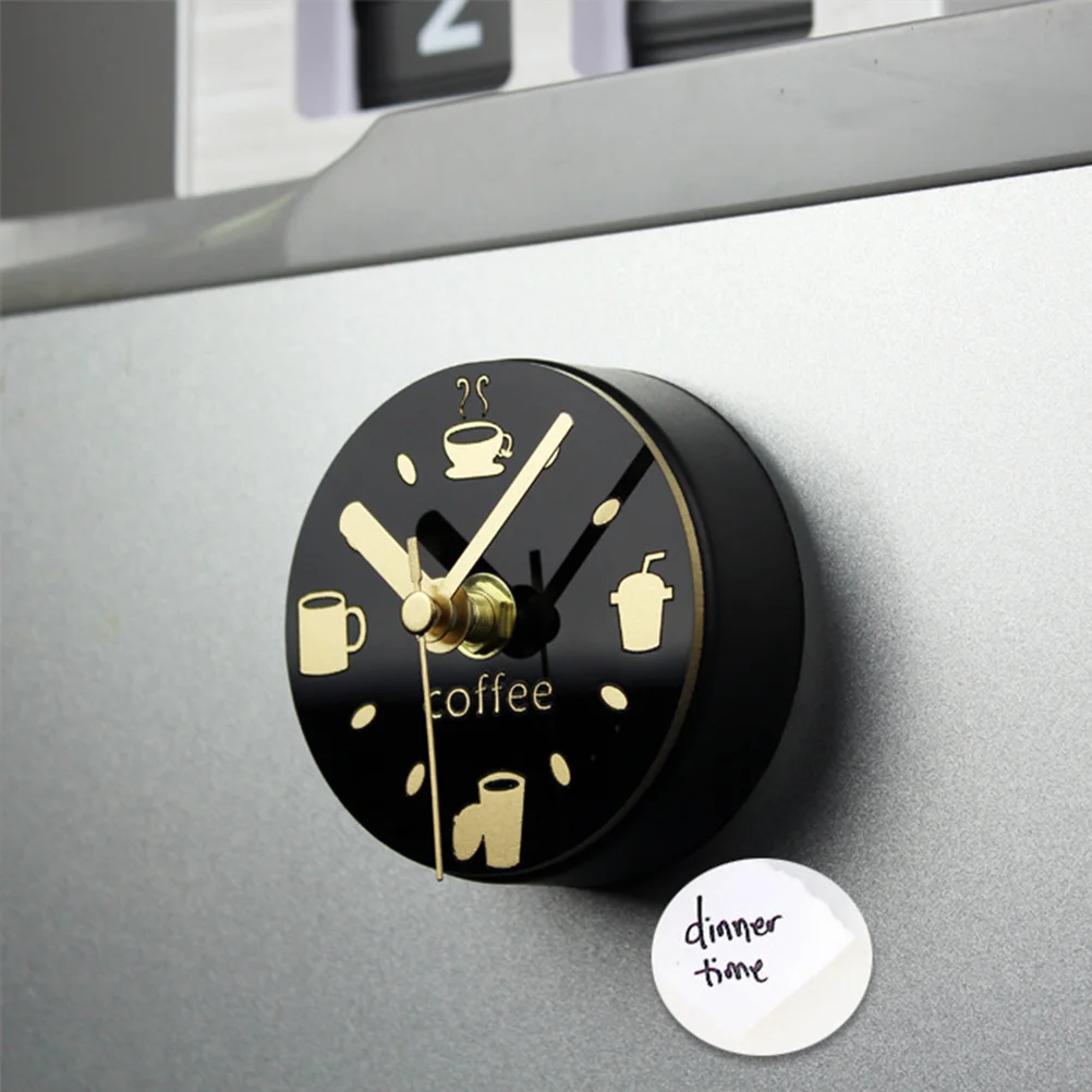 

Clock Fridge Wall Refrigerator Stickers Magnet Kitchensticky Magnetshanging Round Home Decor