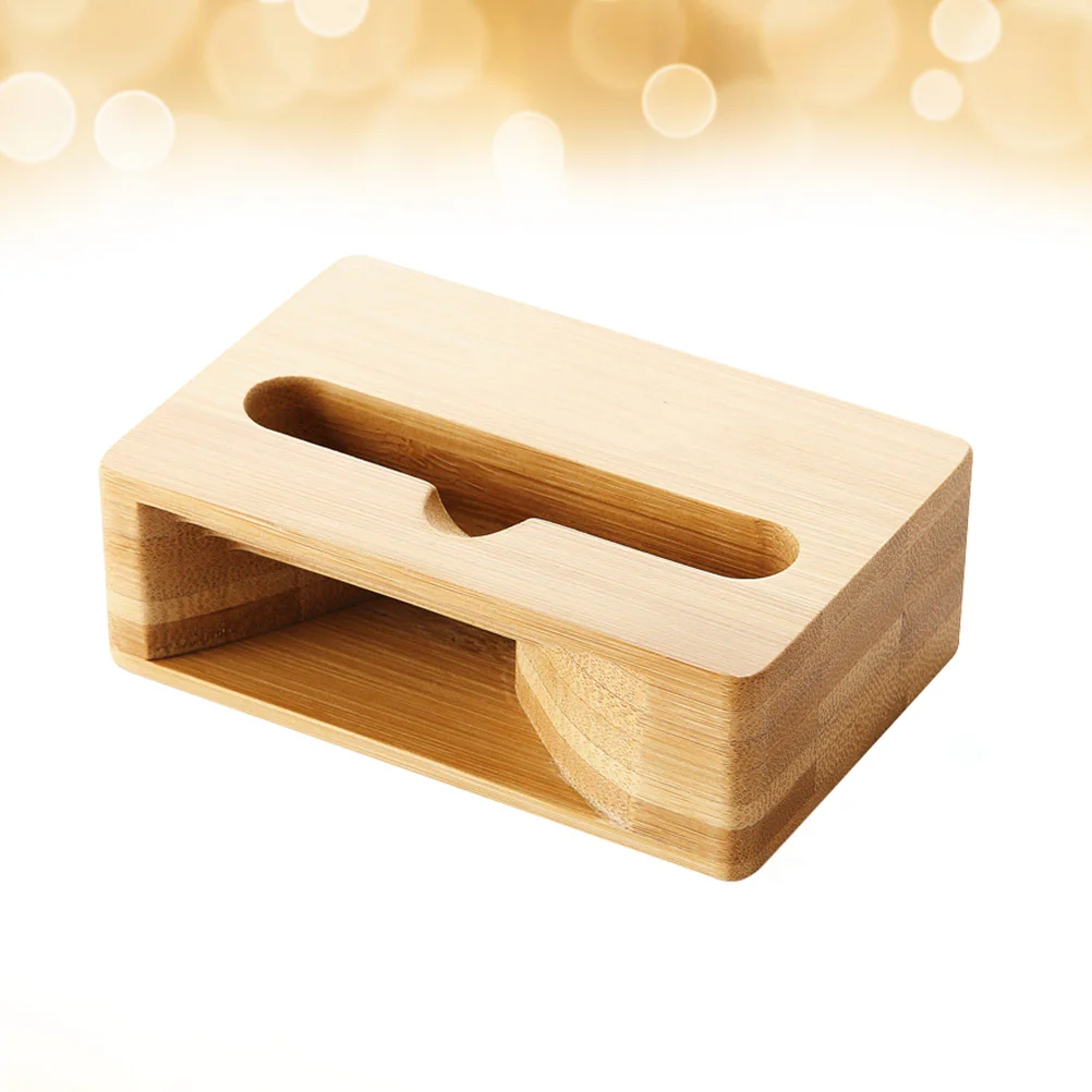 

Phone Stand Holder Loudspeaker Base Mobile Desktop Wooden Support Sound Amplifier Bracket Multi Function