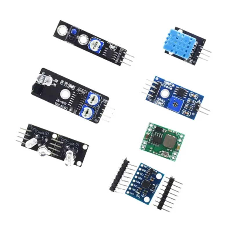 Фото Набор из 45 сенсорных модулей (16 видов) для Arduino Raspberry Pi, лучше, чем 37 в 1, с коробкой, DIY UNO R3 MEGA2560 №5