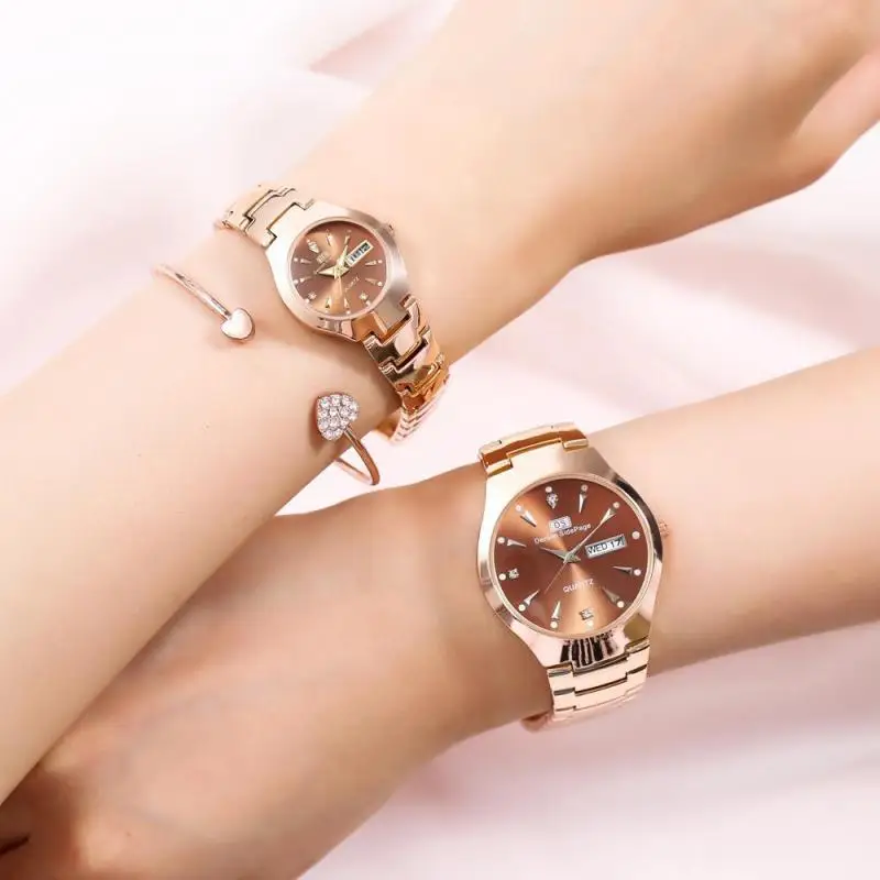 Watch women's waterproof luminous ladies Korean version simple fashion trendy women's watch non-mechanical watch enlarge